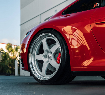 Фото дисков HRE 527 на Porsche 911 VIII