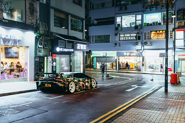 Фото дисков Brixton Forged TR05 AERO1 Белый глянец на Lamborghini Huracan