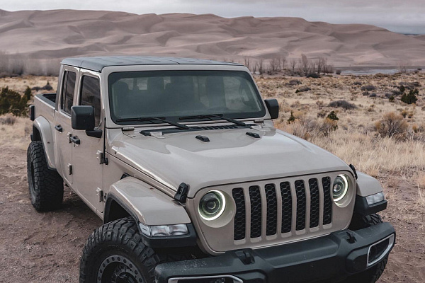 Фото дисков Black Rhino ABRAMS Матовый графит на Jeep Gladiator II (JT)