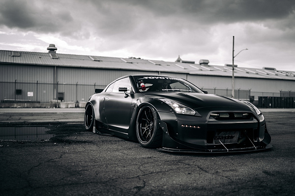 Фото дисков Savini SV80 Черный сатин на Nissan GT-R