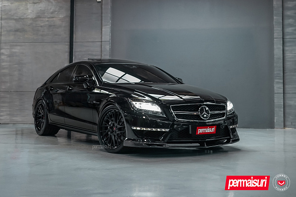 Фото дисков Vossen EVO-6T (3-Piece) Черный сатин на Mercedes-Benz CLS (C218)