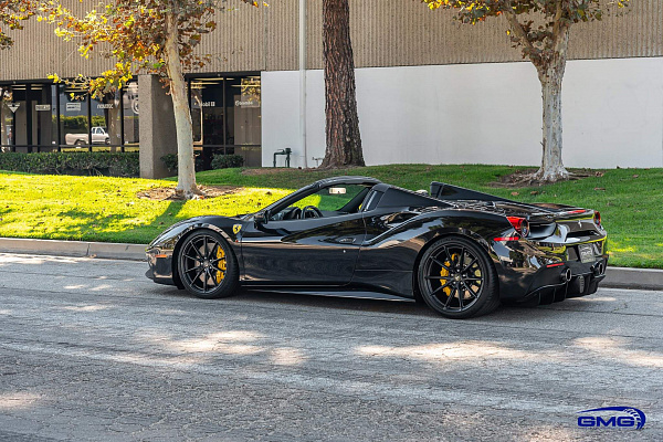 Фото дисков HRE P104SC Черный сатин на Ferrari 488
