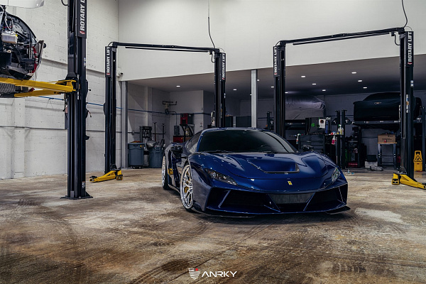 Фото дисков Anrky RS2 Полированный лак на Ferrari F8