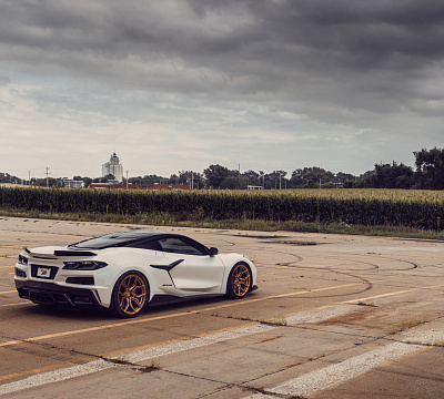 Фото дисков Vossen EVO-3R на Chevrolet Corvette C8