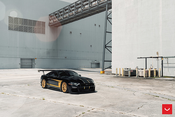 Фото дисков Vossen HF-2 Глянцевое золото на Ford Mustang VI