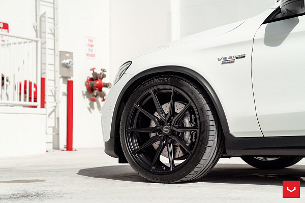 Фото дисков Vossen HF-3 Черный сатин на Mercedes-Benz GLC (X253, C253)