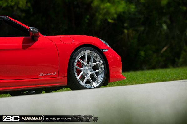 Фото дисков BC Forged HCA381 Глянцевый лак на Porsche Boxster III