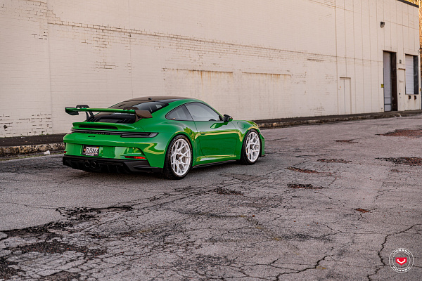 Фото дисков Vossen S21-07 Белый глянец на Porsche 911 VIII