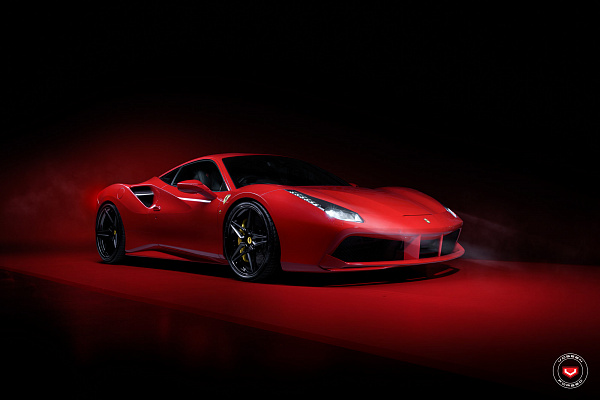 Фото дисков Vossen EVO-1 (3-Piece) Черный сатин на Ferrari 488