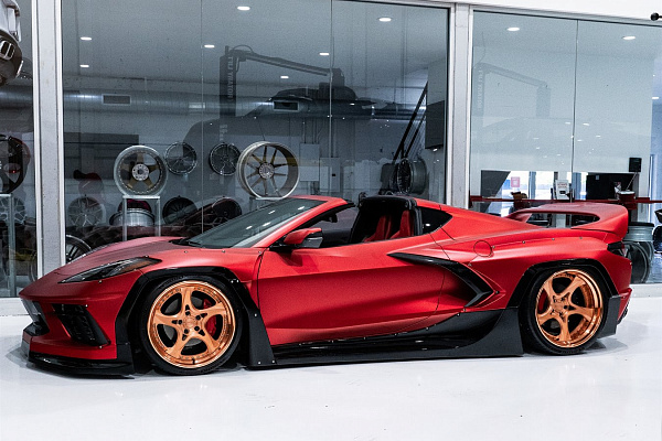 Фото дисков Anrky XR-305 Глянцевая медь на Chevrolet Corvette C8