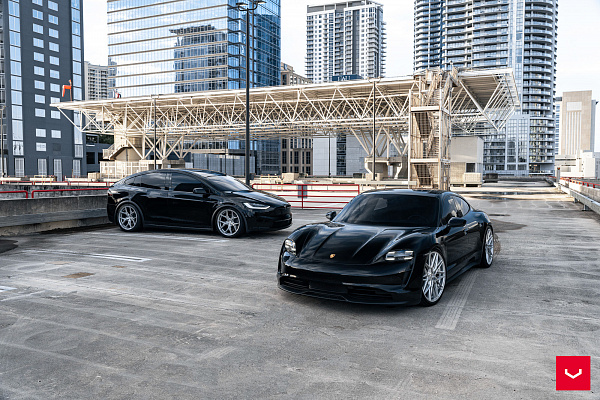 Фото дисков Vossen HF-5 Серебро на Tesla Model X