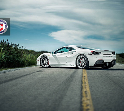 Фото дисков HRE P101 на Ferrari 488