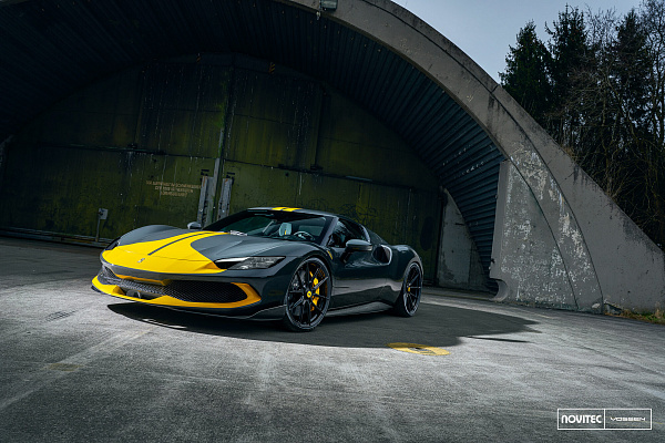 Фото дисков NOVITEC NF10 Черный глянец на Ferrari 296