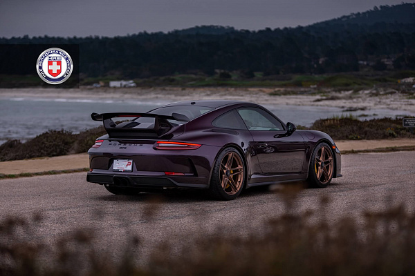 Фото дисков HRE P207 Сатиновая темная медь на Porsche 911 VII