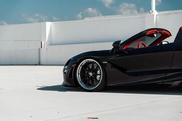 Фото дисков HRE S104SC Черный сатин на McLaren 720S