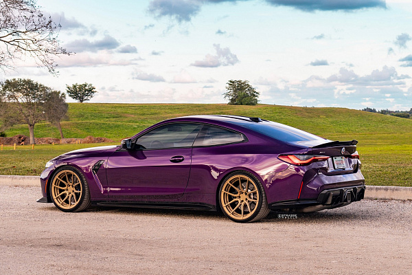 Фото дисков Strasse Wheels SV5 Deep Concave Duoblock Сатиновое золото на BMW 4/M4 (G22/G82)