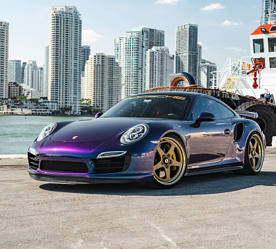 Фото дисков HRE 527 на Porsche 911 VII