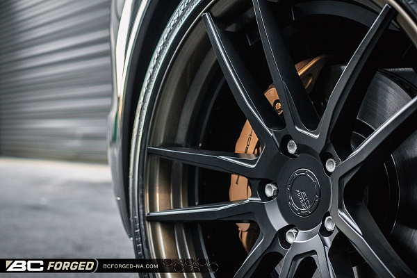 Фото дисков BC Forged HCA163 Черный матовый на Porsche Cayenne II