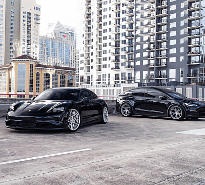Фото дисков Vossen HF-7 на Porsche Taycan I