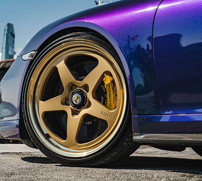 Фото дисков HRE 527 на Porsche 911 VII