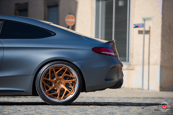 Фото дисков Vossen CG-209T (3-Piece) Глянцевая медь на Mercedes-Benz C-Class (W205)