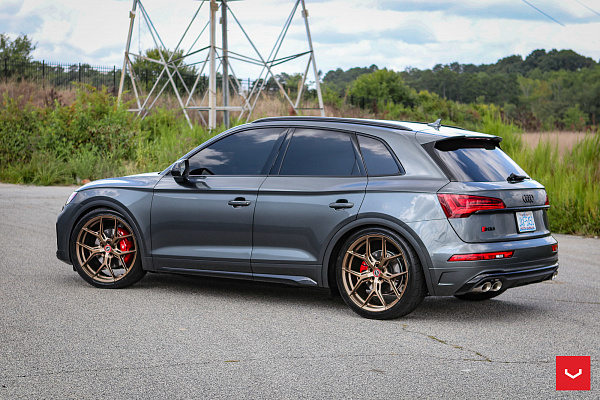 Фото дисков Vossen HF-5 Сатиновая бронза на Audi Q5 (FY)