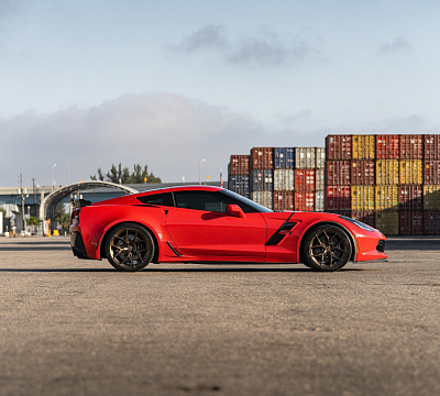 Фото дисков Vossen HF-5 на Chevrolet Corvette C7