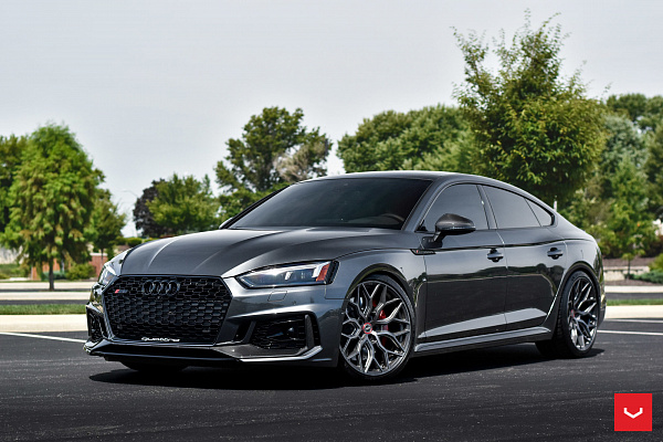 Фото дисков Vossen HF-2 Сатиновый графит на Audi A/S/RS 5 (F5)