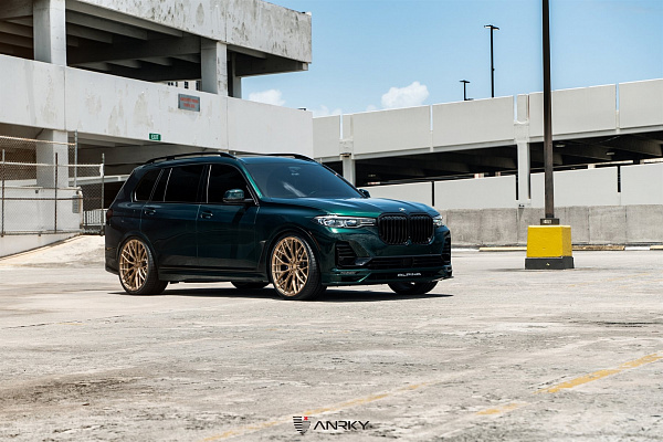 Фото дисков Anrky AN20 Сатиновая шампань на BMW X7 (G07)