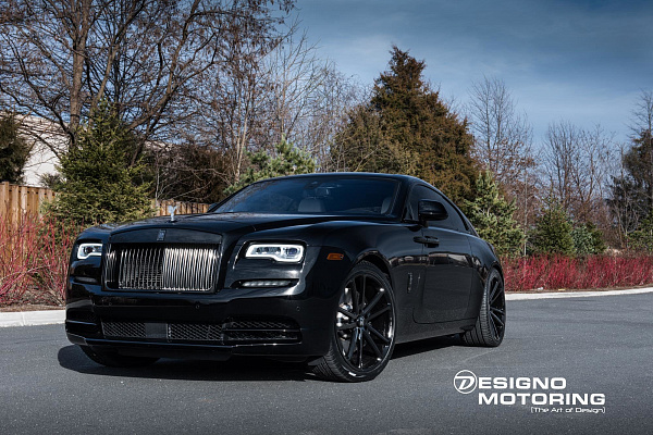 Фото дисков Vossen CG-203 Черный глянец на Rolls-Royce Wraith