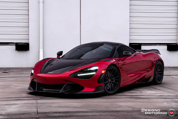 Фото дисков Vossen M-X4T Черный сатин на McLaren 720S