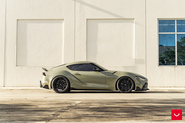Фото дисков Vossen HF-7 Черный сатин на Toyota Supra A90