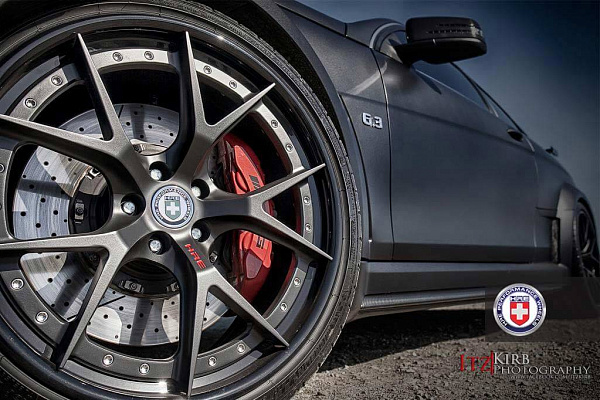 Фото дисков HRE S101 Черный сатин на Mercedes-Benz C-Class (W204)