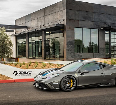 Фото дисков HRE P107 на Ferrari 458