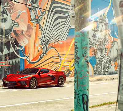 Фото дисков Vossen HF-3 на Chevrolet Corvette C8