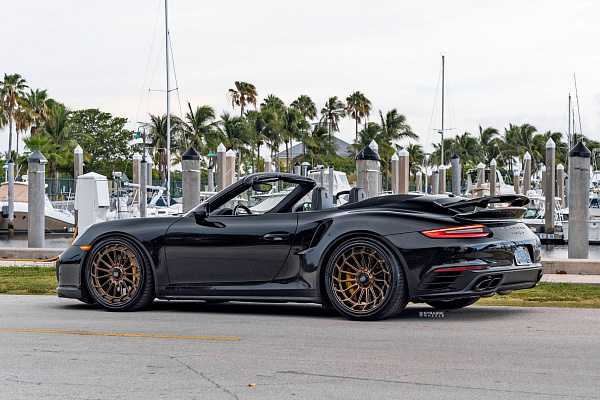 Фото дисков Strasse Wheels SV15FF Deep Concave FS Сатиновая бронза на Porsche 911 VII
