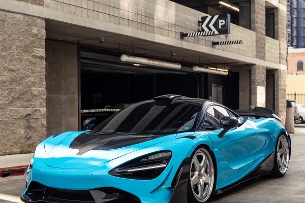 Фото дисков HRE 527 Глянцевый лак на McLaren 720S