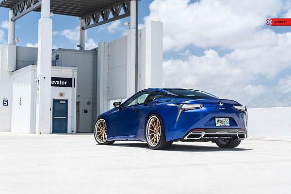 Фото дисков Anrky AN23 Сатиновое золото на Lexus LC 500