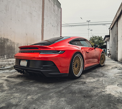 Фото дисков Brixton Forged TR20 на Porsche 911 VIII