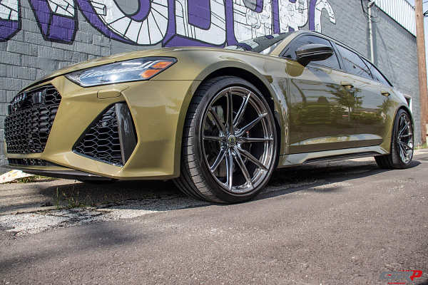 Фото дисков HRE P104SC Глянцевый темный лак на Audi A/RS 6 (C8)