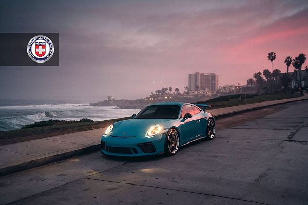 Фото дисков HRE C105 Сатиновая бронза на Porsche 911 VII