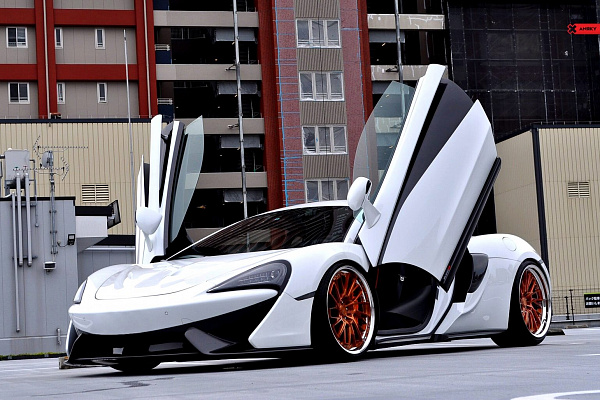 Фото дисков Anrky RS3 Глянцевая медь на McLaren 570S