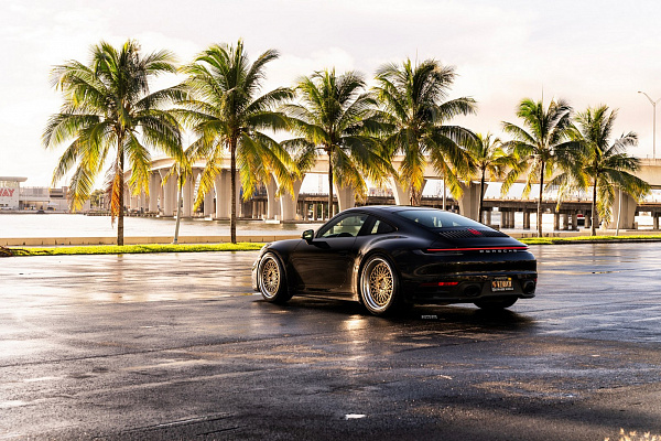 Фото дисков Strasse Wheels SC20 Track Сатиновое золото на Porsche 911 VIII
