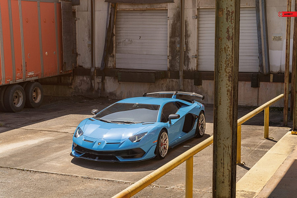 Фото дисков Anrky S1-X1 Полированный лак на Lamborghini Aventador