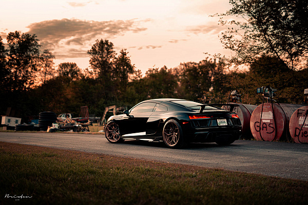 Фото дисков Brixton Forged PF9 Сатиновая медь на Audi R8 (4S)