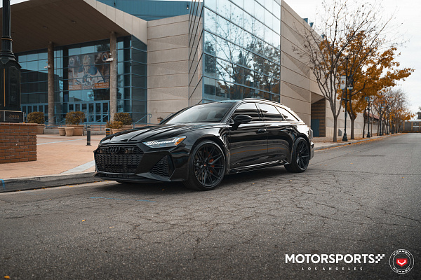 Фото дисков Vossen EVO-5 Черный сатин на Audi A/RS 6 (C8)