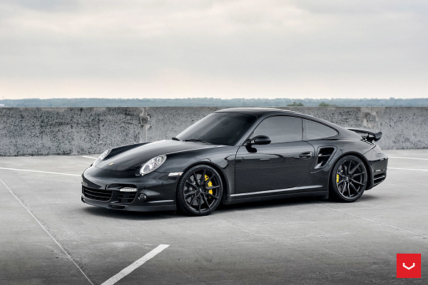 Фото дисков Vossen HF-3 Черный сатин на Porsche 911 VI