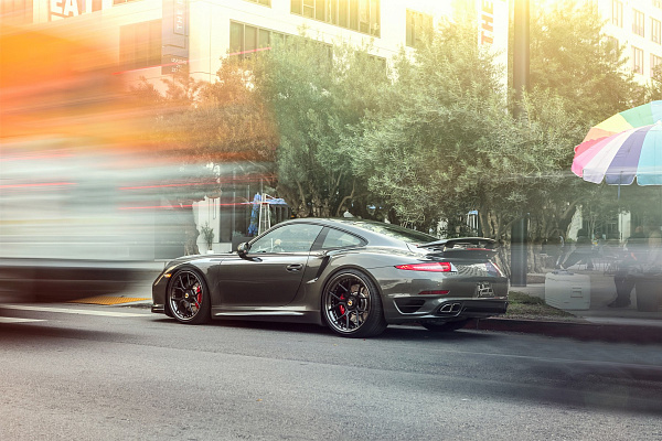 Фото дисков Brixton Forged CM5-R Черный сатин на Porsche 911 VII