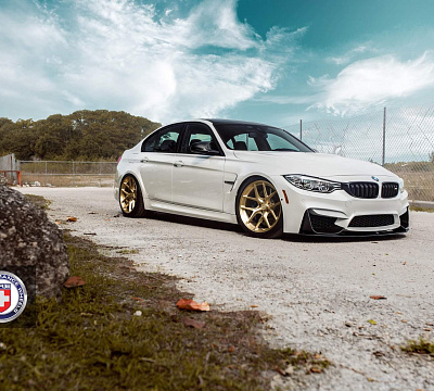 Фото дисков HRE R101 на BMW 3/M3 (F3x/F80)