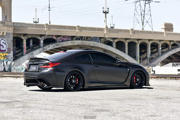 Фото дисков HRE FF04 Черный сатин на Lexus RC